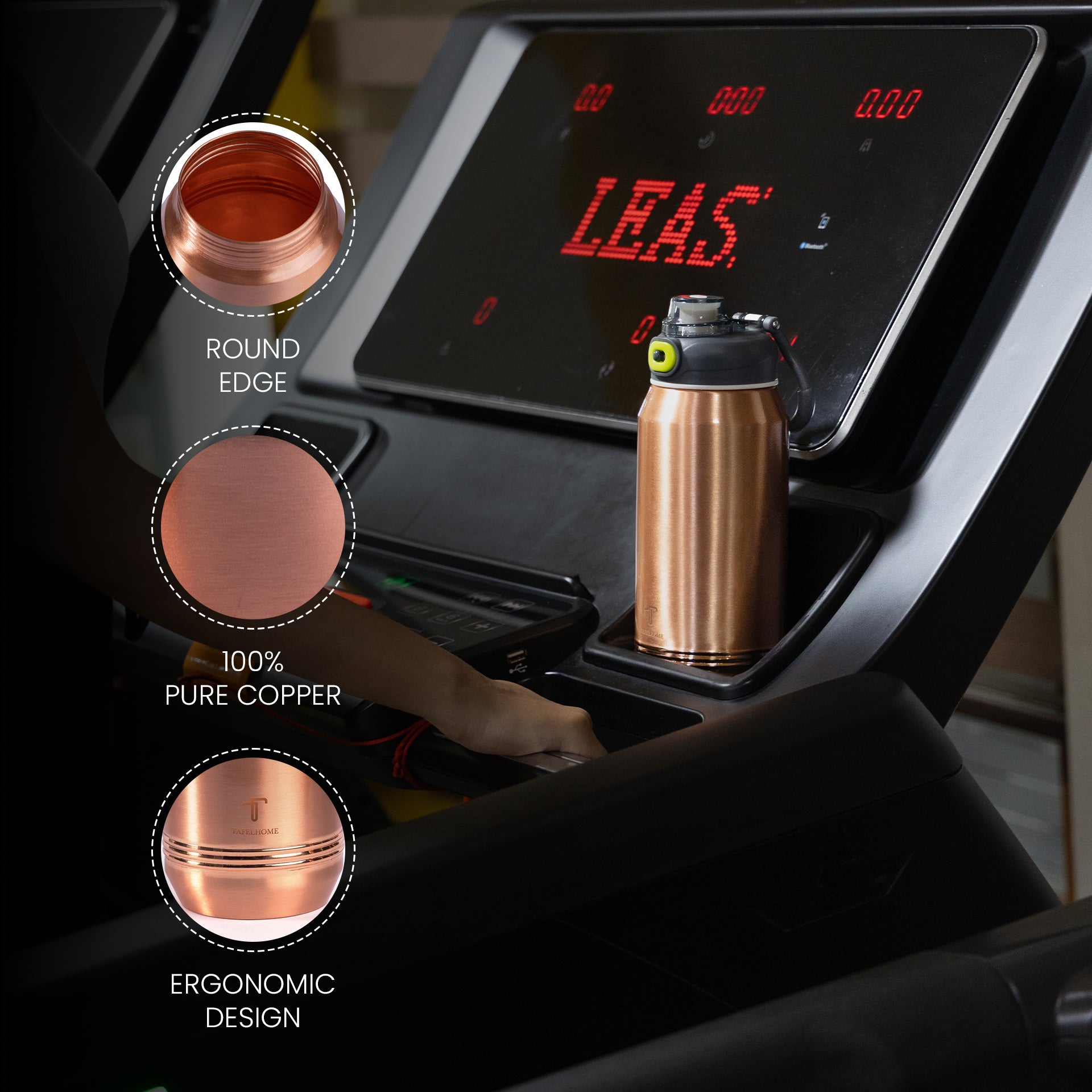 COPPER SIPPER - SLEEK BAND EDITION| 900 ML