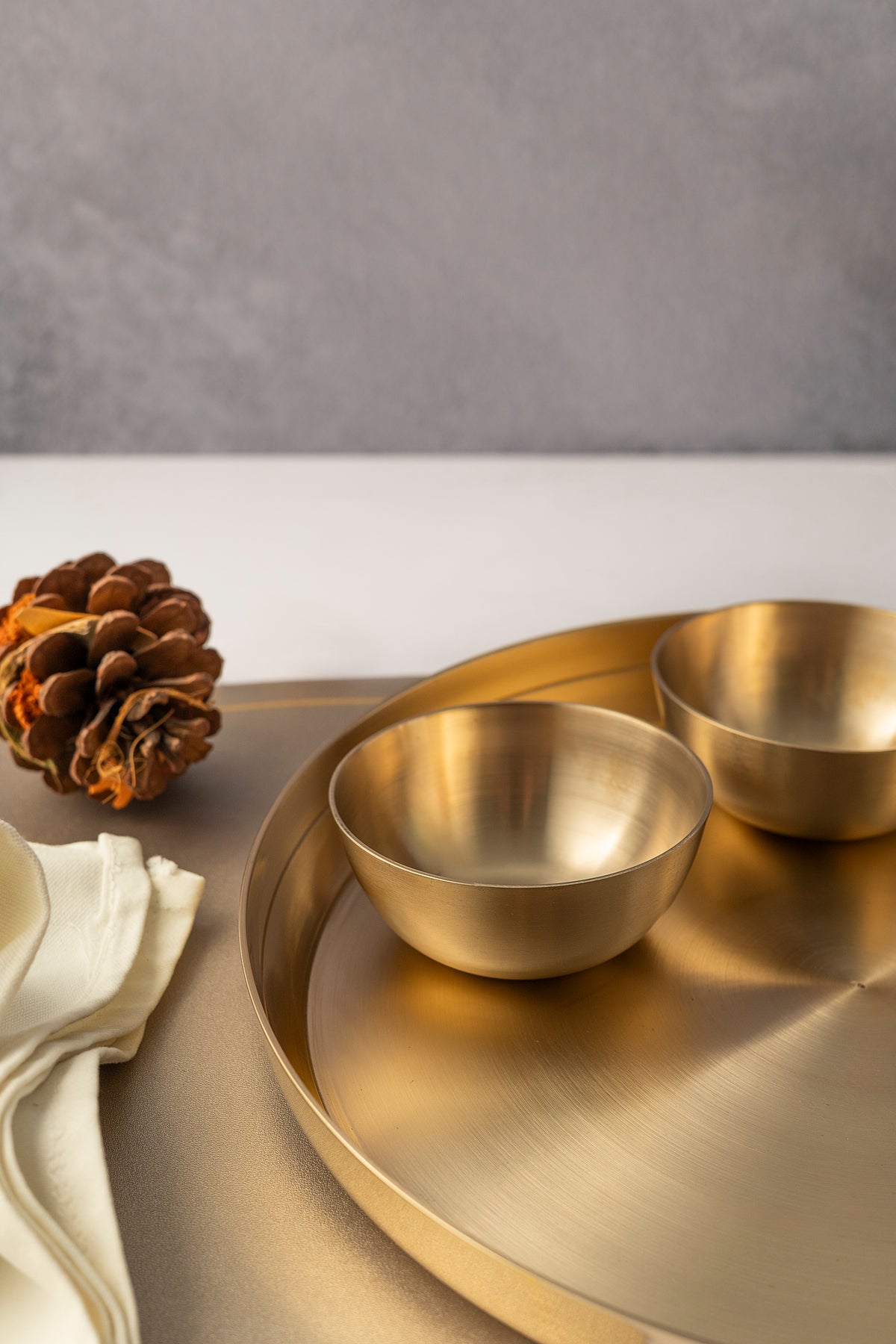 Pure Kansa Thali Set (5 Pieces)