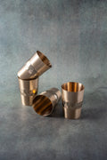 Aavya Edge Pure Kansa Glass Set of 4