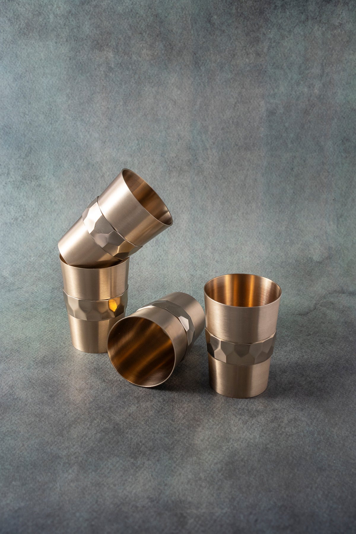 Aavya Edge Pure Kansa Glass Set of 4