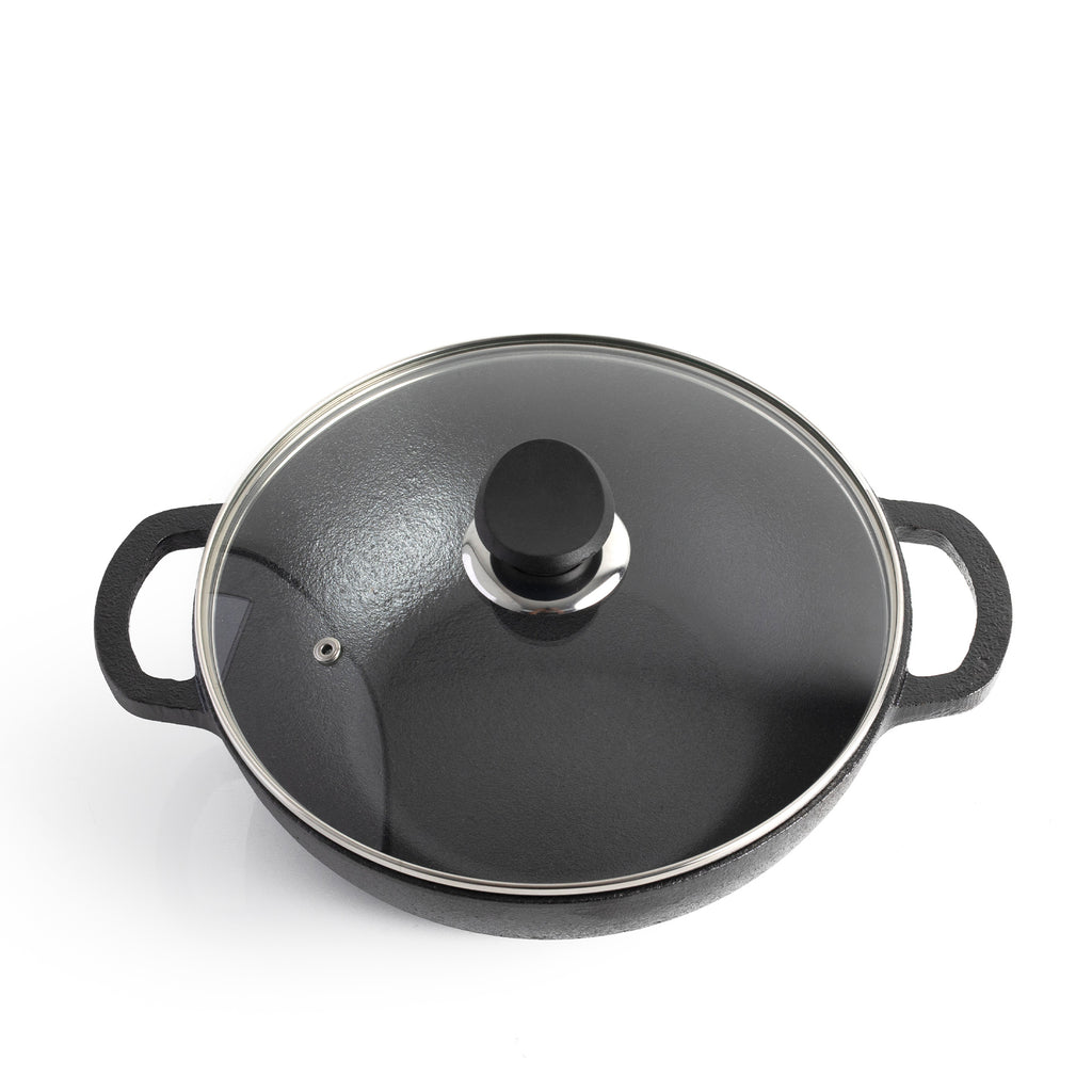 Cast Iron Kadai With Lid
