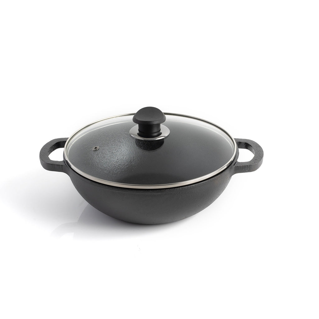 Cast Iron Kadai With Lid