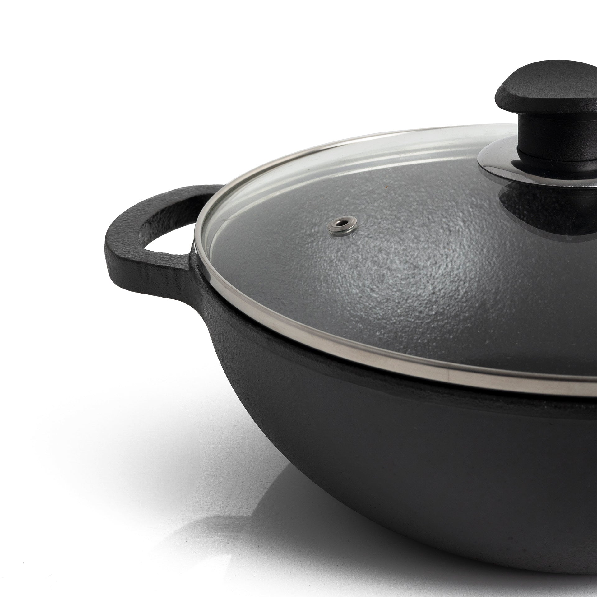 Cast Iron Kadai With Lid