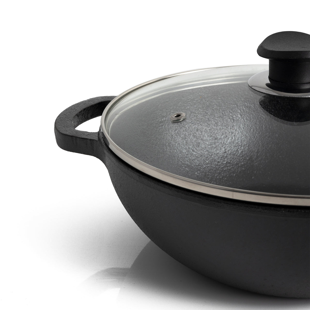 Cast Iron Kadai With Lid