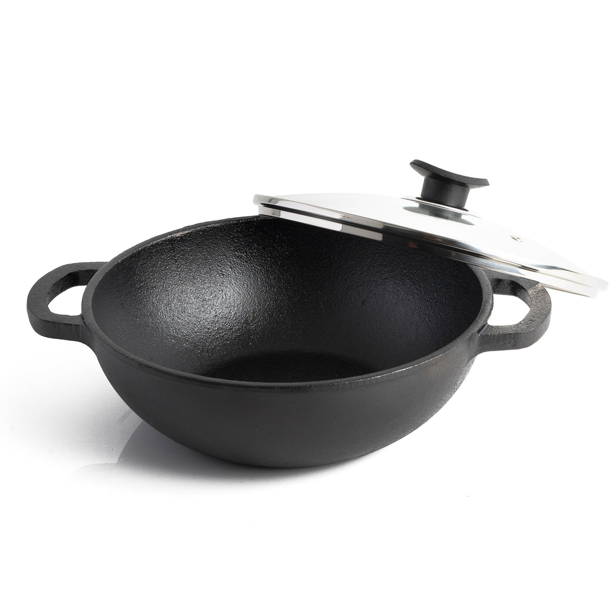 Cast Iron Kadai With Lid