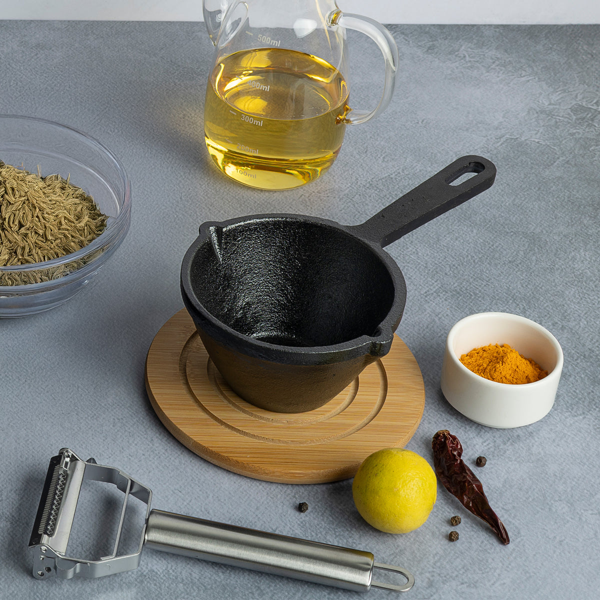 Cast Iron Tadka Pan
