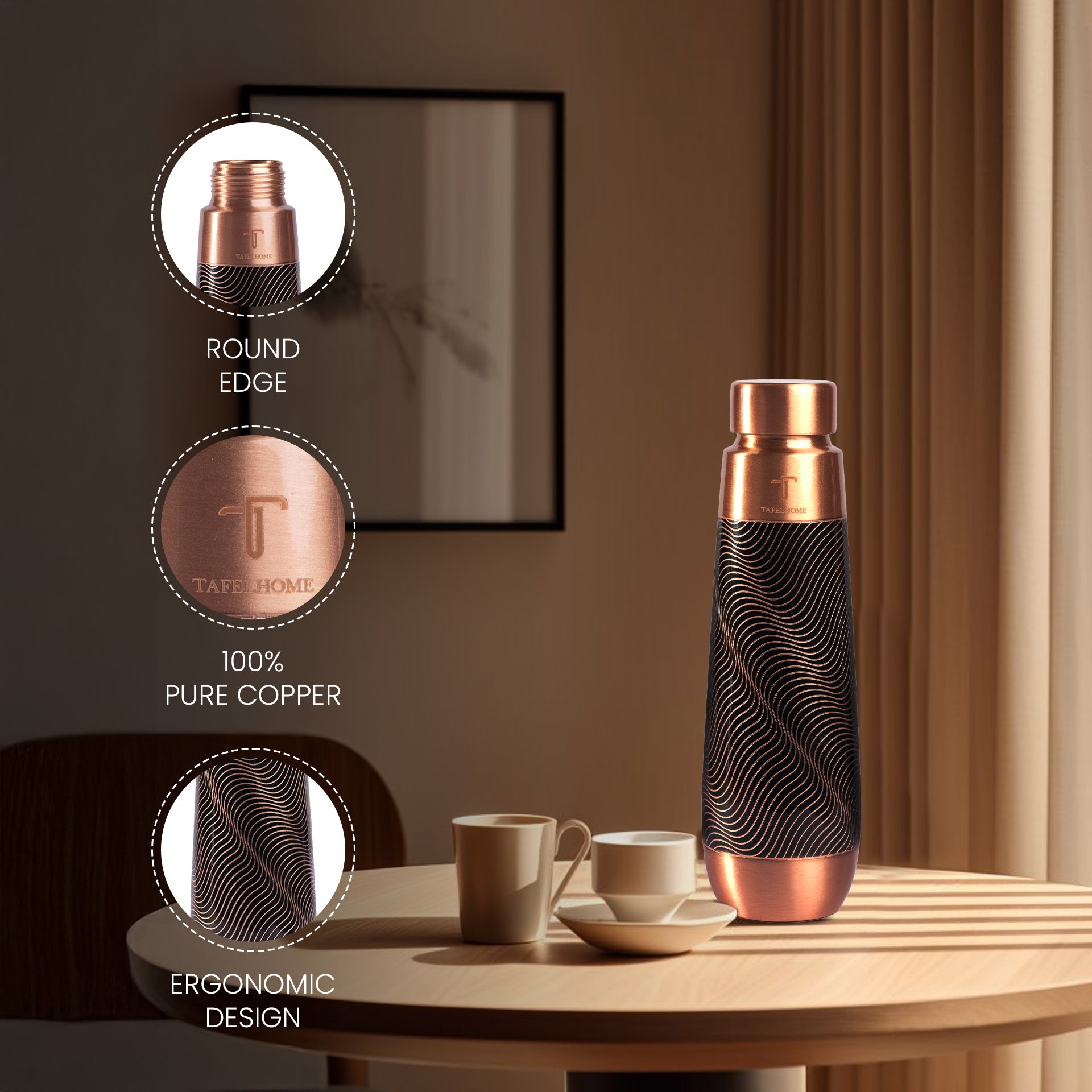 COPPER / BLACK SWIRL ETCHED | 900 ML
