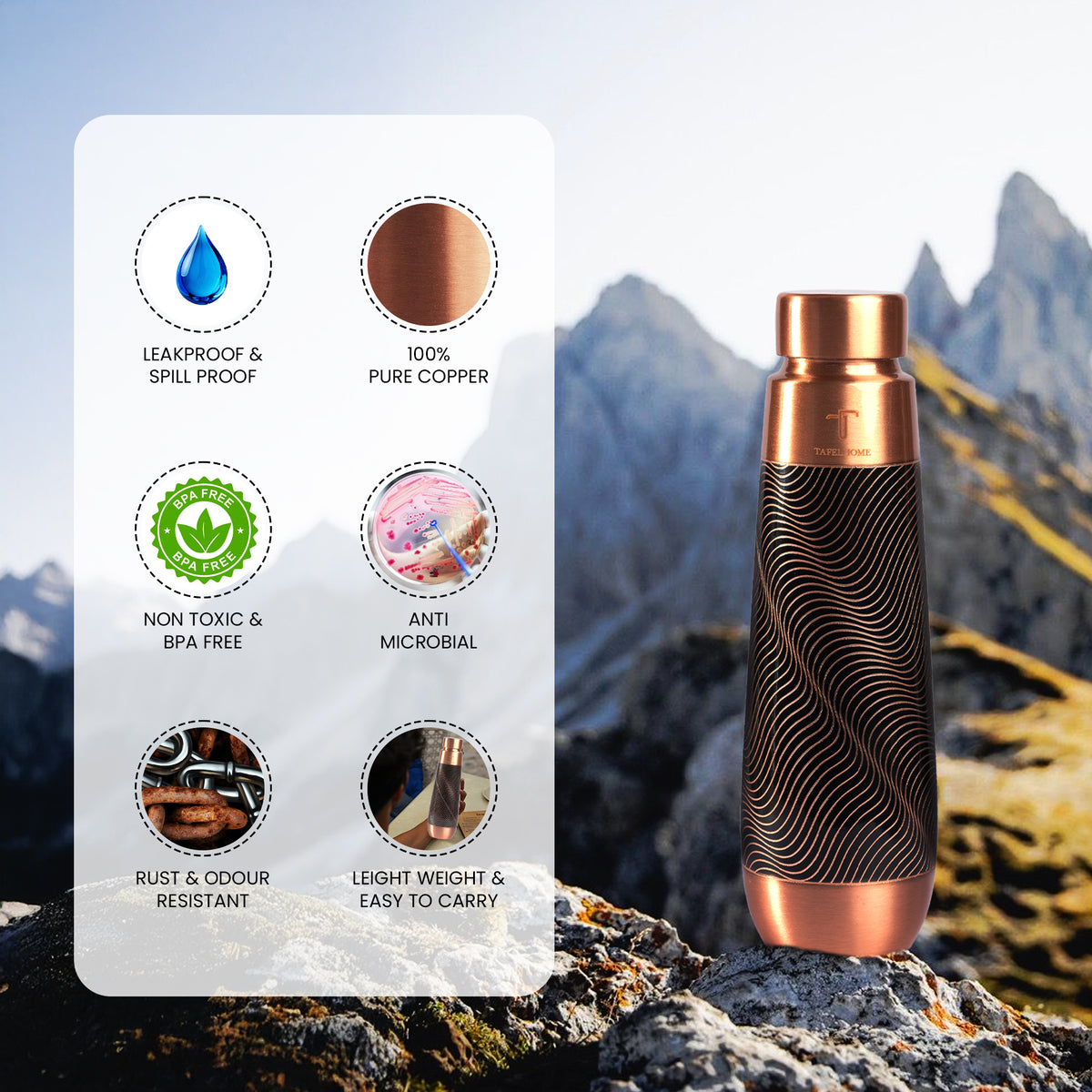 COPPER / BLACK SWIRL ETCHED | 900 ML