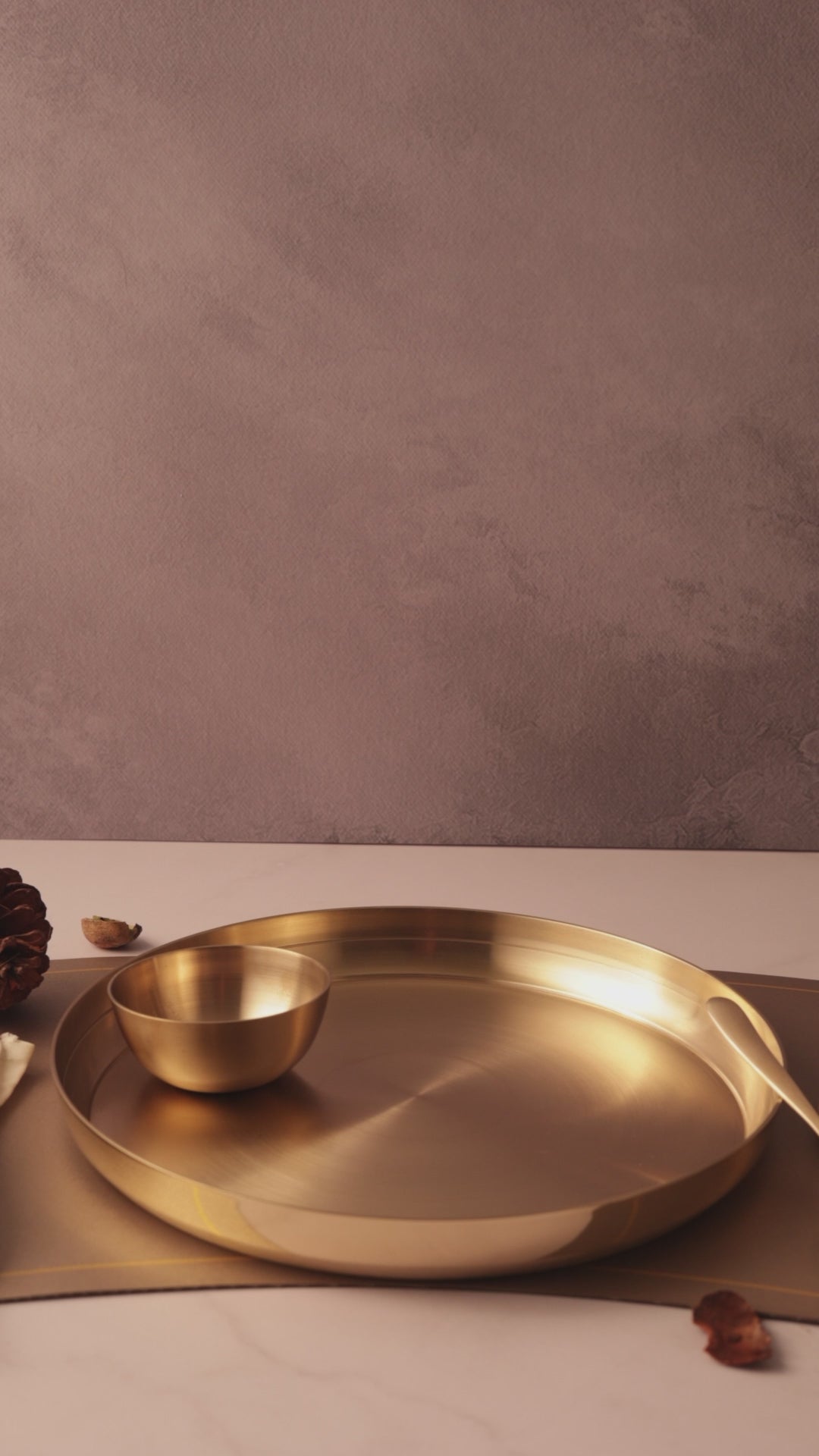 Pure Kansa Thali Set (5 Pieces)